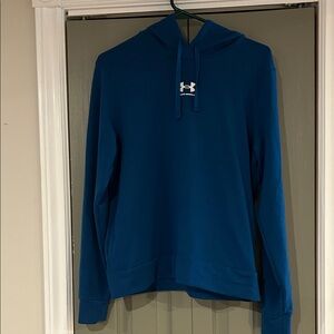 Under Armour Teal/Blue Pullover Hoodie with Logo